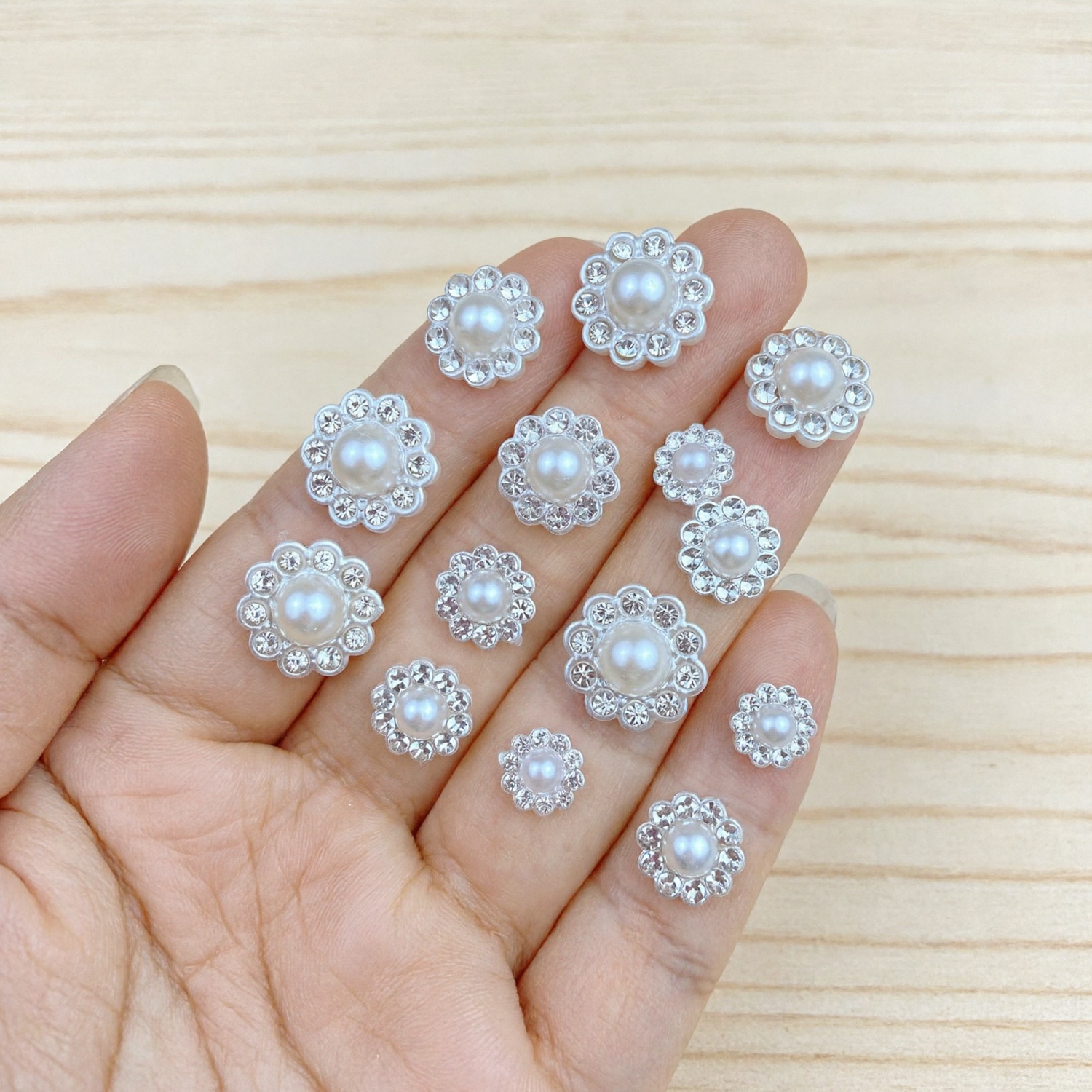 Pearl embellishments product close-up